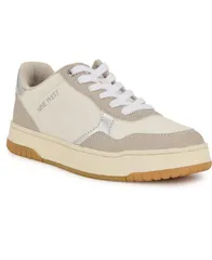ナインウェスト レディース シューズ スニーカー レース Nine West Womens Nenya Casual LaceUp Sneakers IvoryTaupe Multi アイボリーのサムネイル