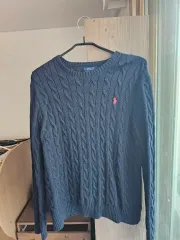 ポロ ラルフローレン ネイビー ケーブル ニット