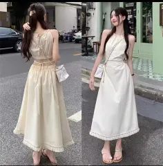 アイボリー ホルターネック Long ワンピース