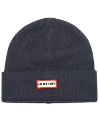 ハンター レディース アクセサリー 帽子 ロゴ Hunter Womens Play Essential Cuffed Logo Beanie Navy ネイビー
