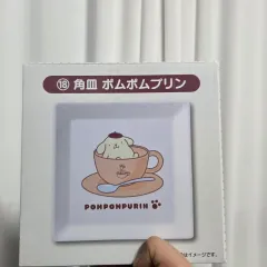 クラシック漫画キャラクター グッズ ぬいぐるみ ヴィンテージトイ サンリオ ポムポムプリン スクエア プレート