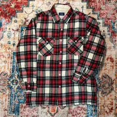L 80s ラングラー キルティング シャツ チェック柄