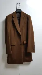SIEG コロンボ カシミア100% DARK BROWN シングルコート