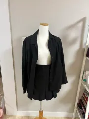 ブラック シャツ スカート セットアップ