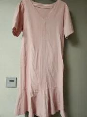 ピンク色 半袖 ONE PIECE