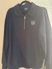 Columbia ハーフジップ スウェット ネイビー L セットアップ