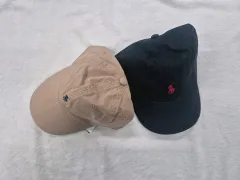 ポロ ラルフローレン ベースボールキャップ 帽子 ベージュ/ブラック