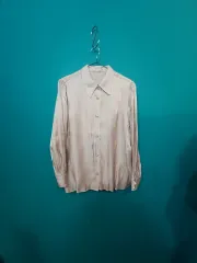 (新品)ジョルジュ・レッシュ レディース ロングスリーブ サテン パール ブラウス