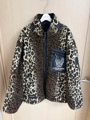 ライフウォーク ヒョウ柄 レオパード リバーシブル フリース ジャケット L