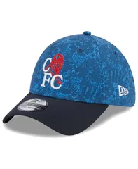 ニューエラ メンズ アクセサリー 帽子 プリント チェルシー New Era Mens Blue Navy Chelsea Retro All Over Print 39THIRTY Flex Hat Blue Navy ネイビー