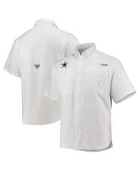 コロンビア メンズ トップス シャツ ダウン Columbia Mens PFG White Dallas Cowboys Tamiami OmniShade ButtonDown Shirt White ホワイト