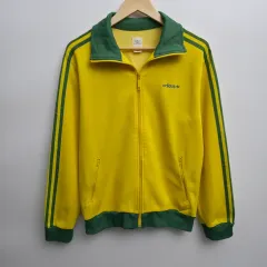 L adidas ベッケンバウアー 黄色/グリーン ジャージ