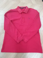 Ping 赤色 長袖 ポロTシャツ