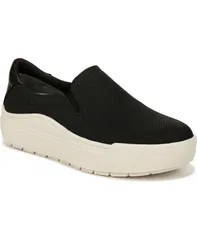 ドクター・ショール レディース シューズ スニーカー プラットフォーム Dr Scholls Womens Time Off Slip On Platform Sneakers Black Faux Leather ブラック
