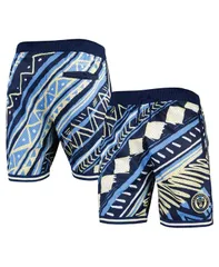 ミッチェルネス メンズ ボトムス ハーフパンツ・ショーツ ショートパンツ Mitchell Ness Mens Navy Philadelphia Union Tribal Fashion Shortのサムネイル