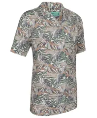 ミオマリオ メンズ トップス シャツ ダウン Mio Marino Mens Casual ButtonDown Hawaiian Shirt Short Sleeve Speckled sahara