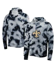 ニューエラ メンズ アウター パーカー・スウェット New Era Mens Black New Orleansaints Team TieDye Pullover Hoodie Black ブラック