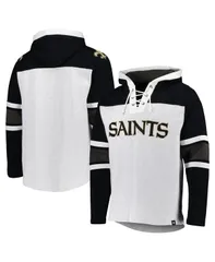 47 ブランド メンズ アウター パーカー・スウェット レース 47 Brand Mens New Orleansaints Heather Gray Gridiron LaceUpullover Hoodie Heather Gray グレー