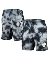 ニューエラ メンズ ボトムス ハーフパンツ・ショーツ ショートパンツ New Era Mens Black New Orleans Saints TieDye Shorts Black ブラックのサムネイル