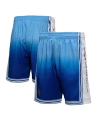 ミッチェルネス メンズ ボトムス ハーフパンツ・ショーツ ショートパンツ Mitchell Ness Mens Light Blue and Blue Los Angeles Lakers 19969のサムネイル