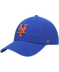 47 브랜드 남성 액세서리 모자 캡 47 Brand New York Mets Game Clean Up Adjustable Cap Royal