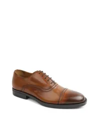 ブルーノマグリ メンズ シューズ オックスフォード キャップ Bruno Magli Mens Butler Cap Toe Oxford Dress Shoes Cognac Leatherのサムネイル