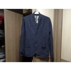 95 100 / ニットボタンカーディガン / ウール / ネイビー /