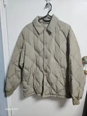 ユニクロ パフテック キルティング ジャケット ベージュ L 出品