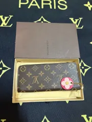 ルイヴィトン クレマンス ラウンドジップ 長財布 フラワー 限定モデル