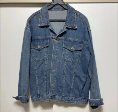 1回着用) レディース オーバーサイズ デニムジャケット 出品 (free サイズ) 価格固定