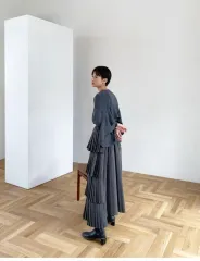 clane クラネ プリーツ ロング丈スカート