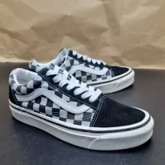 VANS オールドスクール チェッカーボード スニーカー 220