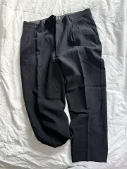 黒色 基本 スラックス パンツ