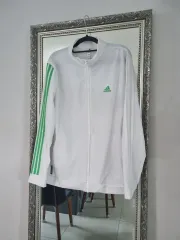 アディダスゴルフ プライムブルー 3本線トラックジャケット L