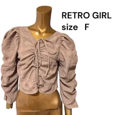 No.313 (♡)RETRO GIRL  パフスリーブ 2way  トップス
