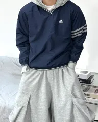 アディダス ネイビー ウーブン ウォームアップ 155