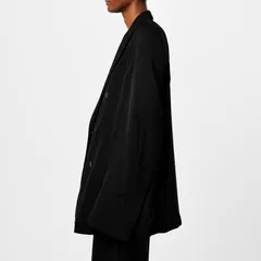 バレンシアガ レディース アウター ジャケット・ブルゾン ウール ブレザー Balenciaga DoubleBreasted WoolTwill Blazer Black ブラックのサムネイル