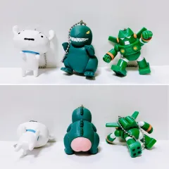クレヨンしんちゃん シロ ガンダムなど キーホルダー 3種 出品