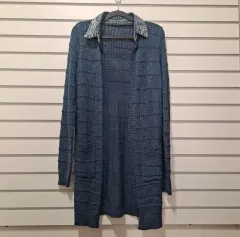 レディース カラーネック オープンタイプ ニットカーディガン55-66/クローゼットデコレーション