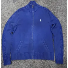 ポロ ラルフローレン スポーツ ヴィンテージ ニット ジップアップ カーディガン L