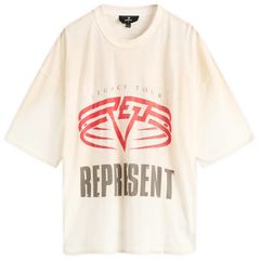 リプレゼント メンズ トップス Tシャツ Represent Living Legacy Tour TShirt Washed Ecru エクリュ