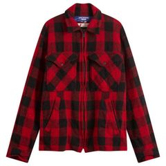 ジュンヤ ワタナベ メンズ トップス シャツ Junya Watanabe MAN x Filson Check Zip Overshirt Red レッド