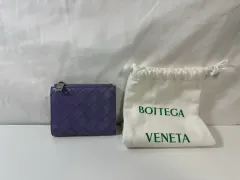 BOTTEGA VENETA ボッテガ・ヴェネタ ジッパー 二つ折り財布 ラベンダー