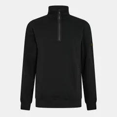 バブアー メンズ アウター パーカー・スウェット シャツ Barbour Outline HalfZip Sweatshirt Black ブラックのサムネイル