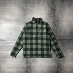 THE NORTH FACE ザノースフェイス グリーン&ブラック CHECK フリース A00510