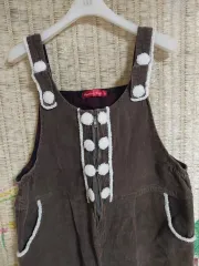 Fashion Noon コーデュロイ サスペンダー ズボン L