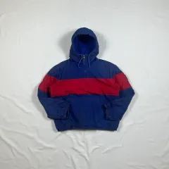 90s ポロラルフローレン スキー パッチロゴ プルオーバー フーデッド ジャケット