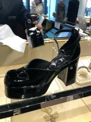 グッチ メリージェーン プラットフォーム ハイヒール パンプス