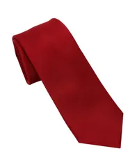 ダナ キャラン ニューヨーク メンズ アクセサリー ネクタイ サテン DKNY Menshine Satin Slim Design Tie Red レッドのサムネイル