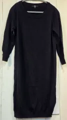 ユニクロ ブラック ニット ONE PIECE ウール100